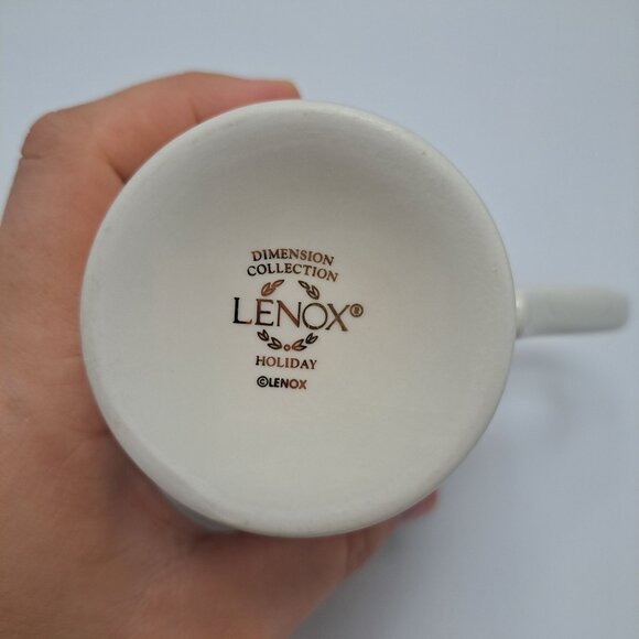 Lenox Holiday Dimension Collection Mug With Gold Trim - Picture 9 of 9